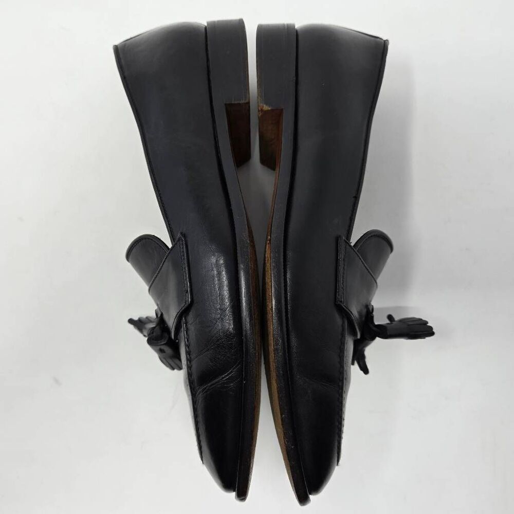 POLO RALPH LAUREN BENCH MADE ITALY BLACK LEATHER TASSEL LOAFER MENS SIZE 8.5 D - Picture 8 of 10